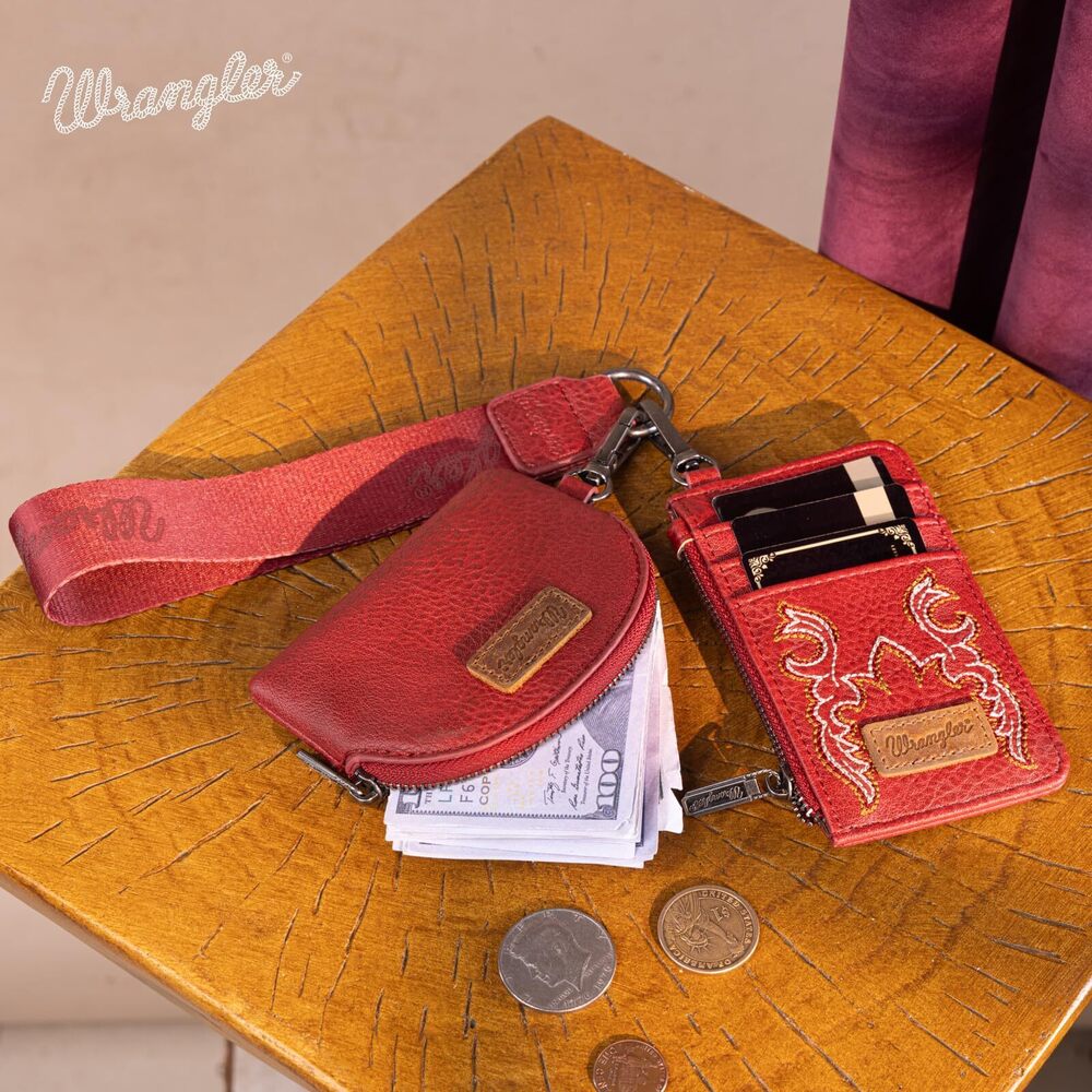 2760 Wrangler Keychain Wristlet Wallets Western Dual Pouch Wristlet View 6